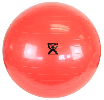 CanDo Inflatable Exercise Ball - Red - 75cm